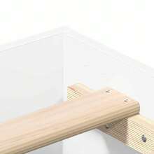 vidaXL Quadro de luz sem matelas branco 100x200 cm bois d'ingénierie - Branco - View 8