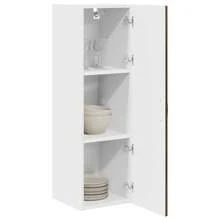 vidaXL Armário de cozinha com étagère Chêne brun 30 x 31 x 100 cm - Castanho - Ver 3