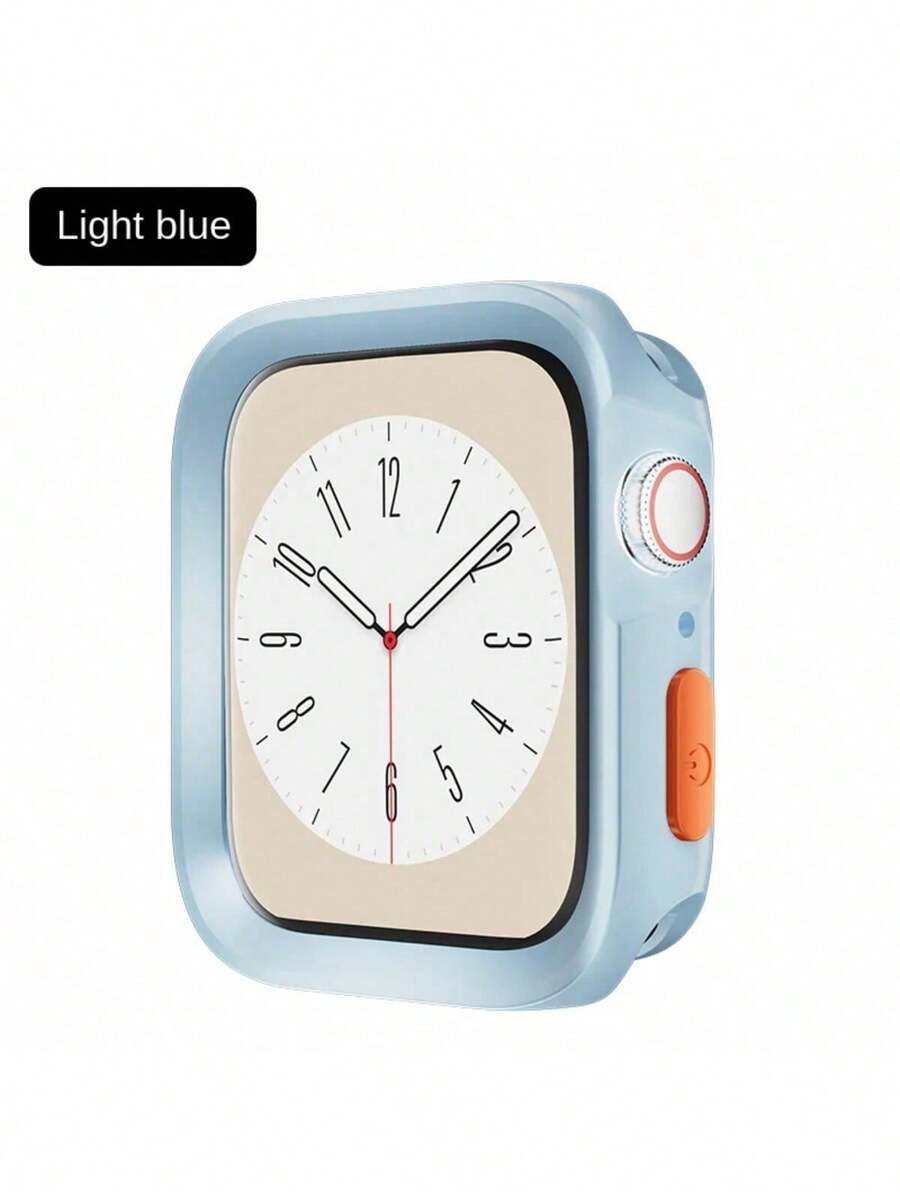 SMART WATCH MX Funda Protectora Tpu Para Apple Watch Compatible con Todas Las Series - Celeste - Ver 1