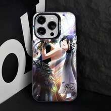 Funda de Teléfono Anime A-Albedo O-Overlord para 17,16,15,14,13,12,11,Pro,Max,Plus, Cubierta Negra de TPU - z2 - Ver 7