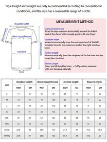 Black T-Shirt,Unisex Simple Crew Neck Short-Sleeved Top, Love And Peace (Anti-War Symbol), Short-Sleeved Crew Neck Casual Top, Hoping For Peace, Spreading Love, Printed T-Shirt, Retro T-Shirt. - 黑色 - 查看 7