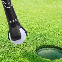 高尔夫球拾取器，塑料金属材质，适用于练习和球场。 - 黑色 - 查看 3