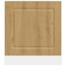 vidaXL Panneau de lave-vaisselle Kalmar chêne artisanal 60x1,5x67 cm - Tabac - Voir 4