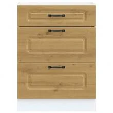 vidaXL Armoire de cuisine Kalmar chêne artisanal bois d'ingénierie - Tabac - Voir 4