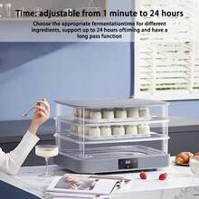 mhjBox de Prueba de Pan extraen a 20 layos 40L Machina de Masa eléctrica Temperatura Ajustable y sincronización de 1 minuto-24 h Control de Humedad automática para Yogurt casero Pansleeping Bags - 219165114 - Ver 3