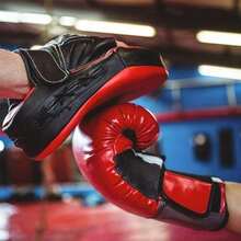 DOMI Entrenador Entrenamiento PATEO GOLPEO Box Boxeo Artes Marciales MMA TAEKWONDOO Karate COJIN TAILANDES PROTECCIÓN ANTEBRAZO.taekwondo|boxeo|karate - por defecto - Ver 1