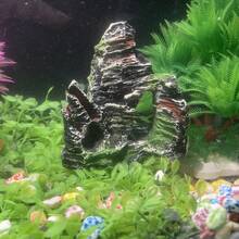 Artificial Moss Rock Decor For Aquarium Fish Tank - Suitable For Fish & Shrimp Caves, Mountainous Terrain Decoration