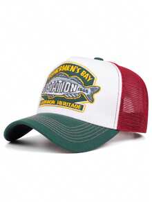 2026 Creative And Personalized New Breathable Cooling Mesh Hat STATION Fishbone Embroidery Men's Fashion Street Pop Hip Hop Hat Street Dance Skateboard Hat Women's Outdoor Bicycle Sports Sunshade Hat Daily Life Wearing Decorative Hat Multi Functional Adjustable Baseball Hat - Station Fish - View 6