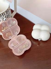 7-Day Floral Pill Organizer 2/3 Piece Set, Portable Medication Storage Box With Cute Flower Pattern, Compact Daily Vitamin Dispenser Suitable For Travel, School, Dorm - Multicolor - View 11