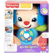 Fisher-Price Ríe y Aprende Juguete para Bebés Perrito Aprende Conmigo para bebés de 6 Meses en adelante - / - Ver 7