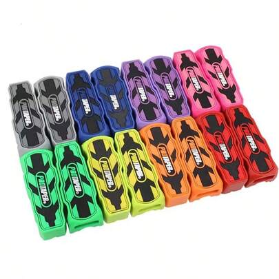 2pcs Motorcycle Accessory Colorful Rubber Pedal Pad, Enlarged Front Footrest For BAJAJ Scooter