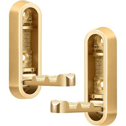 2pcs Foldable Heavy Duty Zinc Alloy Wall Hooks, Retractable Invisible Folding Wall Hooks For Hanging Coats, Scarves, Hats, Bathrobes, Keys, Bags