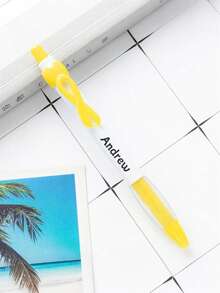 Customized Bow Tie Push-Button Ballpoint Pen, Creative AIDS Awareness Promotional Gift, Advertising Pen With Engraved Logo, Ribbon Press Plastic Pen, AIDS Awareness Pen, Personalized Gift Advertising Pen