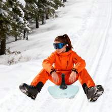 YUNRUX Lightweight Blue Snow Sled, 6.9 Lbs, Compact Detachable Design For Trunk Storage & Easy Transport - A - View 10