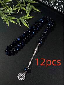 1pc Muslim Multi-Color Glitter Single Tasbih, Combining Vintage Aesthetics And Religious Culture, Providing A Distinctive Wearing Experience For Those Pursuing Individuality And Connotation - Multicolor - View 21