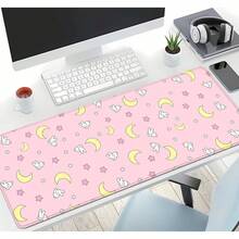 IMAYONDIA Pink Kawaii Desk Pad, Cute Moon Bunny Desk Mat Computer Pad Desktop,Laptop Protector Aesthetic Anime Mousepad Writing Pad For Office Home School,Large Gaming Mouse Pad Tarot Mat,. X . - Xoáy đen trắng - Xem 6