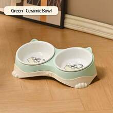 2-in-1 Futter- und Wassernäpfe für Haustiere, keramischer Anti-Verschütt-Futternapf und Trinknäpfe für Katzen - 150 ml - Übersicht 12