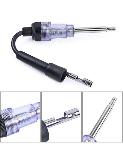 Probador de bujías, probador de encendido de motor de bujías, herramienta de prueba de diagnóstico de bobina/inducido de 6-12 voltios, adecuado para automóviles, cortadoras de césped, vehículos con motor interno/externo pequeños y grandes, etc.
