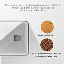 70毫升迷你自动喂鱼器，水族箱自动喂鱼器，定时精准喂食，适用于金鱼、斗鱼、孔雀鱼 - 3节AA电池供电，每次喂食量精确到0.2克，水族箱喂食器，不含电池 - 白色 - 查看 6