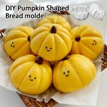 Non-Stick Pumpkin Cake Mold - Thickened Aluminum Alloy Baking Pan, Suitable For Cupcakes, Tarts, Cheesecakes, Pies, Jellies - Reusable Multi-Functional Dessert Plate, Suitable For Parties, Valentine's Day And Special Occasions - Multicolor - View 2