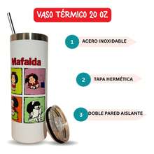 TendenciaTermo De Mafalda Vaso Térmico Skinny Acero Inoxidable 20oz. BlancoCalidad premium - Blanco - Ver 5