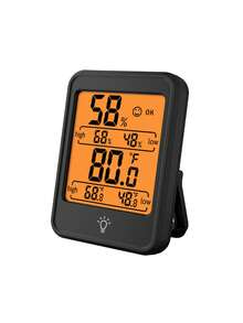 高精度室内数字温湿度计，多功能家用电子温湿度计，带背光