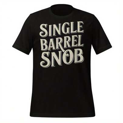 Camiseta Bourbon Gift Destillador de Espiritos Barril Único Snob Whisky Lover-