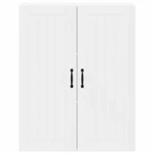 vidaXL Armoire de cuisine Blanc 80 x 31 x 100 cm Bois d'ingénierie - Blanc - Voir 6