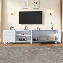 Television Stands & Entertainment Centers - White+Particle Board - View 4