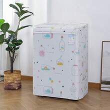 1pc PEVA Material Printed Thick Washing Machine Cover, Anti-UV, Washing Machine Drum Cover, Women's Day, Travel Essentials, Wedding Favors, Y2k, Bedroom, Car Accessories Women, Kitchen Decor, Wedding, Y2k, Party - Multicolor - View 9