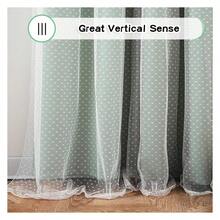 Curtains 63 Inch, Cute Green Polka Dot Blackout Curtains For Bedroom, 2 Panels Sheer Window Treatments With Grommets - 如圖03所示 - 查看 6