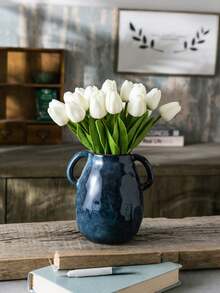 20 bông hoa tulip trắng nhân tạo, thích hợp làm quà tặng Ngày của Mẹ, trang trí đám cưới, trang trí nhà cửa, phòng ngủ, phòng khách, tiệc sinh nhật, trang trí Ngày Valentine. - trắng - Xem 4