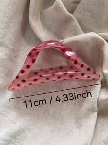 Bộ 2 kẹp tóc/1 kẹp tóc hình bầu dục rỗng chấm bi mâm xôi dành cho nữ, kiểu dáng đơn giản và thanh lịch, màu trơn, phù hợp cho sử dụng hàng ngày, thường ngày, dự tiệc, đi biển, du lịch, tạo kiểu tóc, rửa mặt/tóc, trang điểm, phụ kiện trang phục, kẹp tóc thời trang thu/đông/xuân/hè, kẹp tóc thanh lịch, kẹp tóc thường ngày. - Nhiều màu - Xem 4