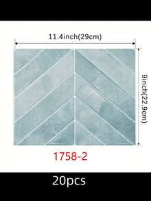 1/10/20pcs Waterproof Modern Geometric Herringbone 2D Textured Wall Panels, DIY Tiles, Contemporary Honeycomb Wall Stickers, Removable Self-Adhesive Wall Tiles For Kitchen Backsplash, Bathroom, And Holiday Decor - Multicolor - View 12