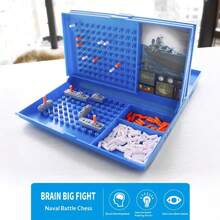战舰棋盘游戏，双人策略思维桌面游戏，生日、节日和特殊场合的完美礼物 - 彩色 - 查看 2