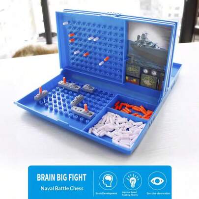 战舰棋盘游戏，双人策略思维桌面游戏，生日、节日和特殊场合的完美礼物