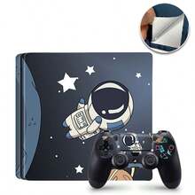 1 Set Slim Game Console Printed Skin Sticker, Waterproof Scratch-Resistant Protective Decal - Multicolor - View 4