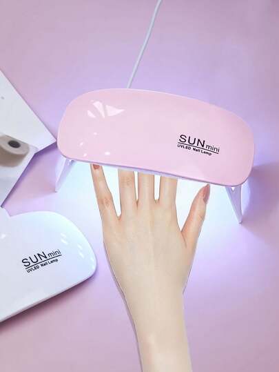 Lámpara de uñas LED UV, Mini lámpara de gel para uñas, Luz de curado portátil, Adecuada para esmalte de uñas de gel, Lámpara profesional para dedos y pies, Uso doméstico DIY