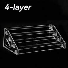 1pc Acrylic Nail Polish Gel Display Stand, Multi-Layer Makeup Storage Organizer Tray, Cosmetic Display Rack, Suitable For Nail Salon, Home, Room, Bedroom, Bathroom - Transparent - View 15