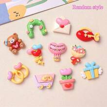 5/10pcs Cartoon Valentine's Day Theme Refrigerator Magnets, Durable Resin Material, Suitable For Kitchen And Office Decor, Ideal For Home Decoration And Valentine's Day Gifts, Refrigerator Magnets - Multicolor - View 11