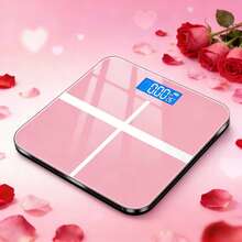 Multi-Functional Smart Body Fat And Weight Scale: High Precision Digital Bathroom Scale With Tempered Glass Wide Platform, Easy-To-Read LCD Display, Large Digits, And 390lbs Capacity - Ideal For Home, Fitness, And Outdoor Use - Hồng - Xem 6