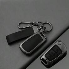 Folding Leather Alloy Key Case For Cars, Shell Holder For Audi Q3 8u F3 S, Line Protection, Key Ring, Car Accessories - Audi - View 7