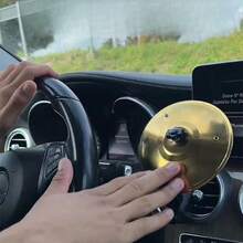 1pc Car Crash Drum, Car Air Vent Drum, Mini Drum For Music Lovers, Compact And Durable Car Accessory Suitable For Various Vehicle Models, Easy To Install And Sturdy - Multicolor - View 5