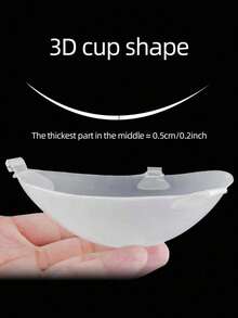 1pc New Strapless Silicone Bra Lift Tape, With Shoulder Strap, Non-Slip Style, Lift And Enhance Cleavage, Designed For Wedding Gowns, Strapless Dresses, Invisible Bras, Dresses, Vacation - Apricot - View 7