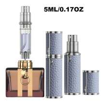 高级合金香水补充瓶，底部注油设计，优雅旅行喷雾器，奢华便携喷雾器，防漏香水盒