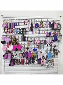 Randomly Send 9Pcs Keychains, Keychain Gift Box Set, Whistle, Personal Alarm And Window Breaker, Rhinestone Keychain Pendant, Surprise Accessories, Suitable For Girls' Outdoor Hiking, Travel, Night Walking, Graduation Season And Gifts. - 紫色 - 查看 7