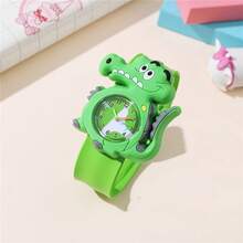Adorable Dinosaur Dial Quartz Children's Cartoon Watch - Green - View 5