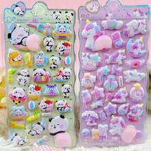 Pegatinas suaves y relajantes con tema de animales lindos para aliviar el estrés, adecuadas para manualidades de scrapbooking, decoración de fundas de teléfono, elaboración de regalos, etc. - Multicolor - Ver 2