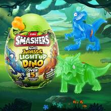 ZURU Smashers Dino Island Jurassic Exquisite Archaeological Eggs, Creative Dinosaur Model Toy Ornaments, Perfect Holiday Gift(Random Style)