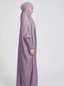 Bộ khăn trùm đầu Khimar thoáng khí và thân thiện với da, phù hợp cho phụ nữ Hồi giáo cầu nguyện và mặc hàng ngày, mọi mùa. - Nhiều màu - Xem 7